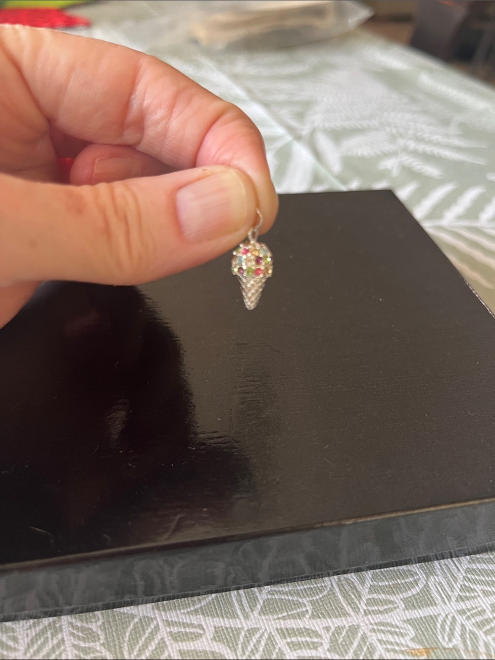 Ice cream cone charm